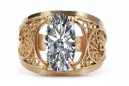 Original Vintage 14K Rose Gold Zircon Ring Vintage craft vrc057r